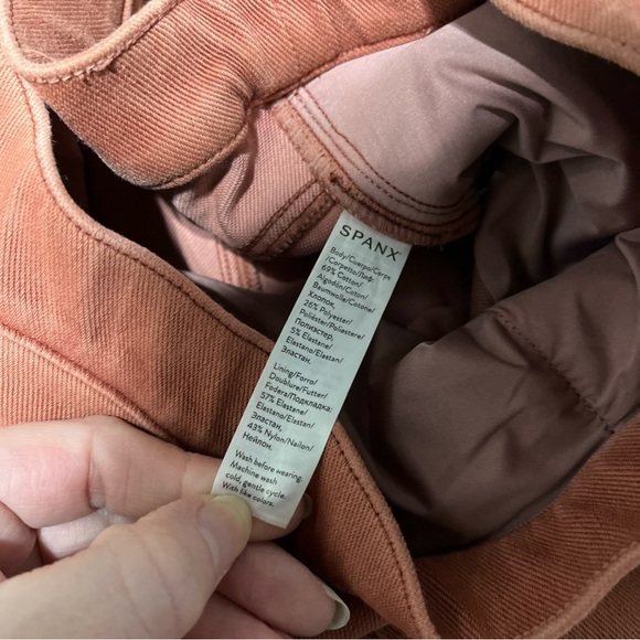 Spanx Size Medium Red Orange Jean-ish Ankle Leggings Flawed- See Note - Picture 8 of 10